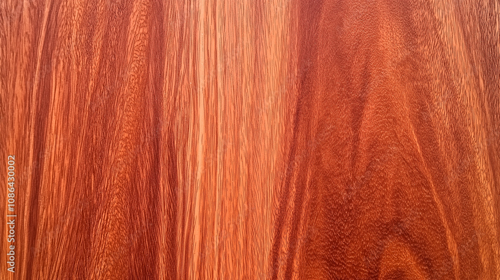 Naklejka premium Mahogany background with high resolution and natural wood pattern, polished and smooth surface