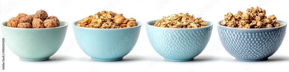 A vibrant arrangement of four bowls filled with assorted snacks, showcasing a colorful variety of textures and ingredients, perfect for sharing or snacking. A vibrant arrangement of four bowls filled with assorted snacks, showcasing a colorful variety of textures and ingredients, perfect for sharing or snacking.