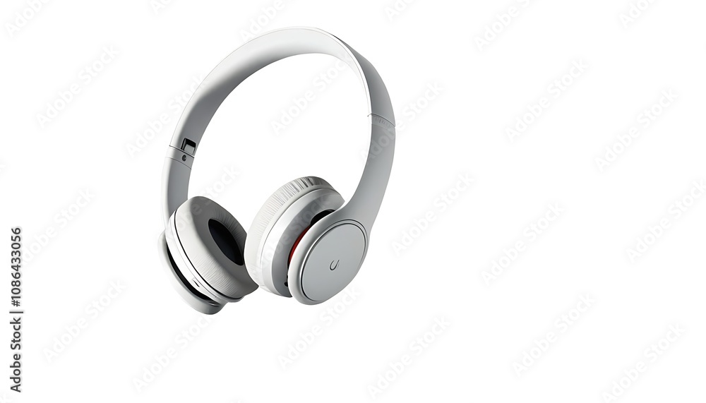Elegant and stylish white wireless headphones showcase the perfect combination of music and technology. Elegant and stylish white wireless headphones showcase the perfect combination of music and technology.
