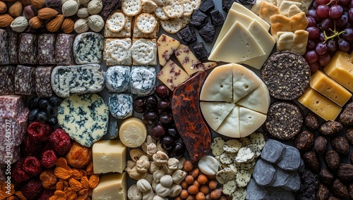 A Lavish Cheese and Charcuterie Board: A Feast for the Eyes photo