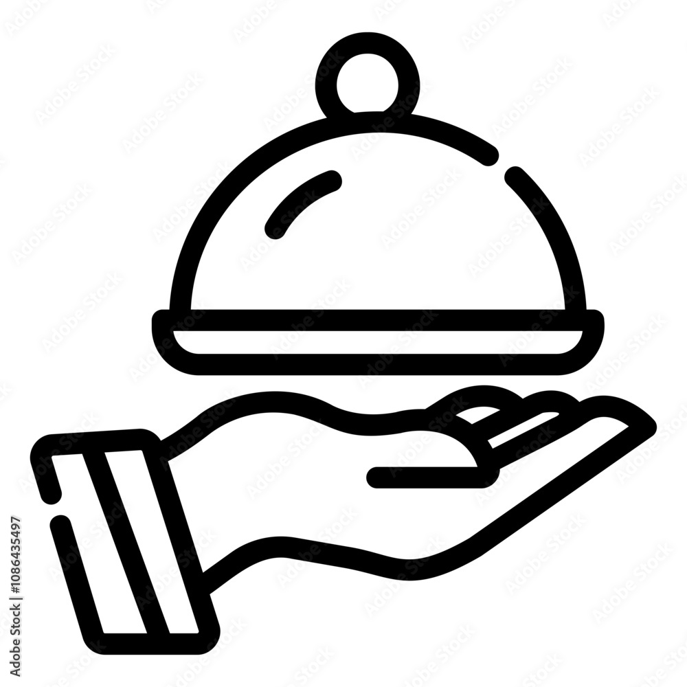 Fototapeta premium meal Line Icon