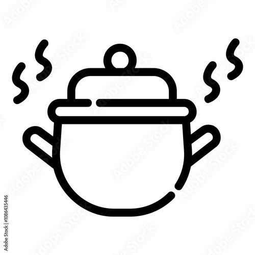 casserole Line Icon