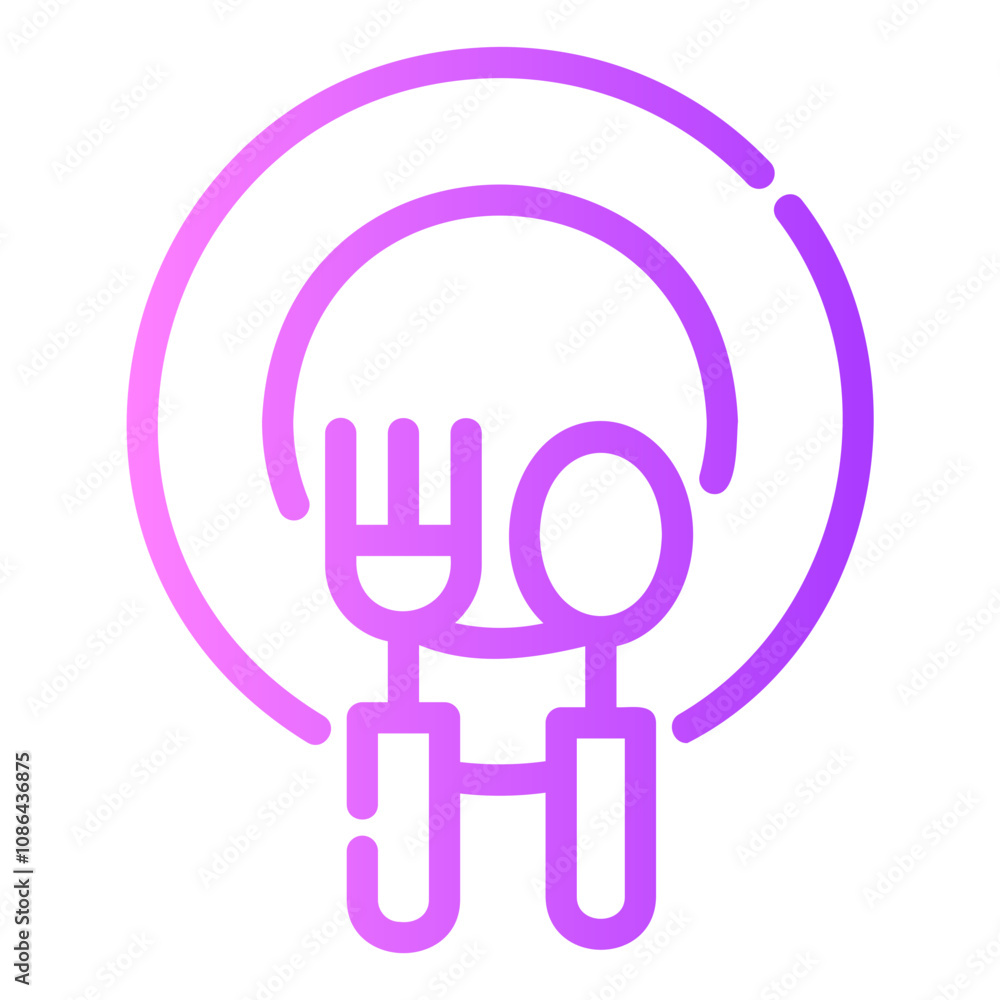 cutlery Gradient icon cutlery Gradient icon