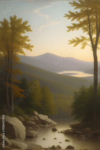 Landscape art picture