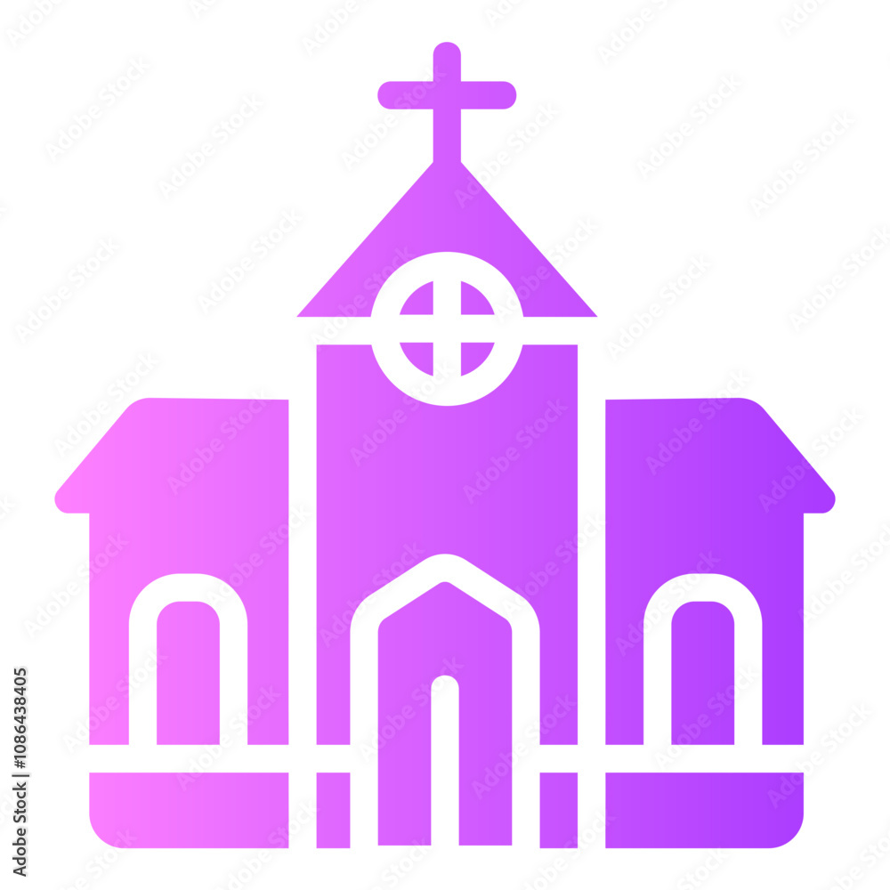 church Gradient icon church Gradient icon