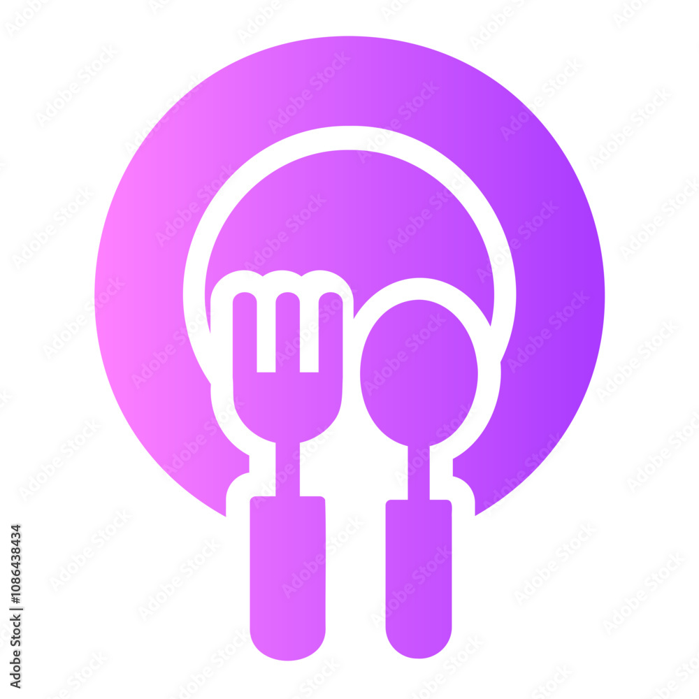 cutlery Gradient icon cutlery Gradient icon