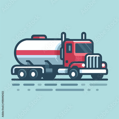 tank truck vector image