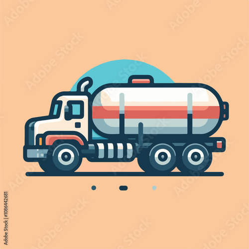 tank truck vector image