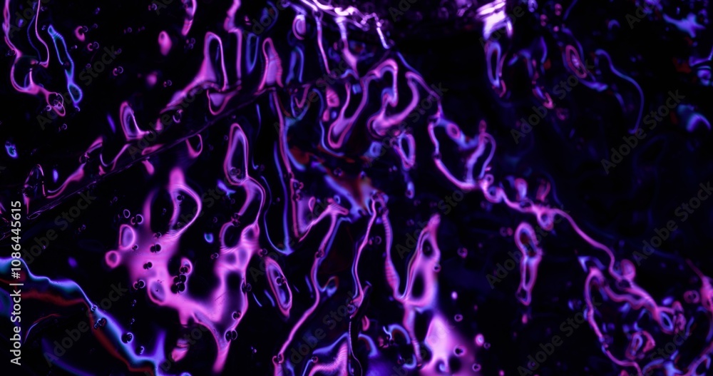 Holographic glare. Purple glow. Mystical luminosity damaged surface. Abstract wavy line dot zigzag puncture beam stream illumination. Holographic glare. Purple glow. Mystical luminosity damaged surface. Abstract wavy line dot zigzag puncture beam stream illumination.
