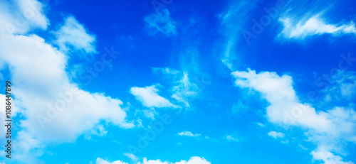 blue sky with clouds