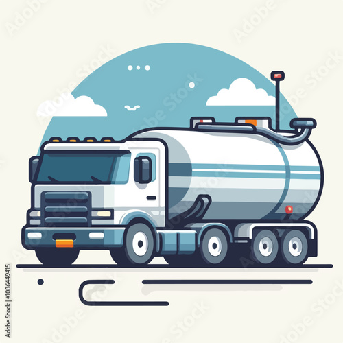 tank truck vector image