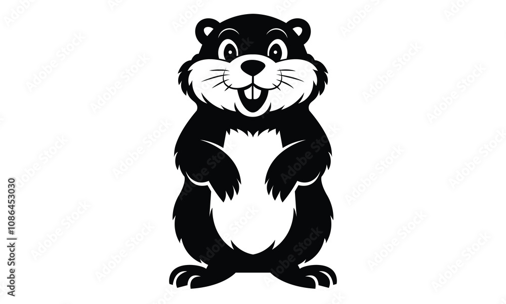 Groundhog Premium icon illustration Groundhog Premium icon illustration