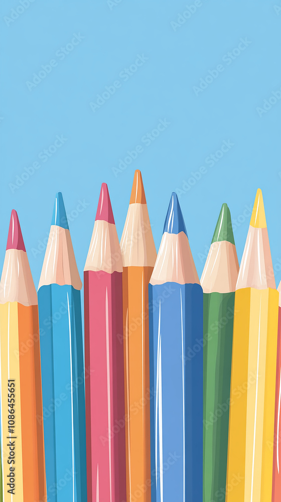 Vector flat school backgrounds with a drawing pencil Vector flat school backgrounds with a drawing pencil