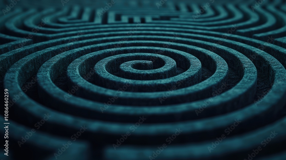Trade war concept. Intricate labyrinth symbolizing the complexities of sanctions and supply chains, trade war, strategic navigation Trade war concept. Intricate labyrinth symbolizing the complexities of sanctions and supply chains, trade war, strategic navigation