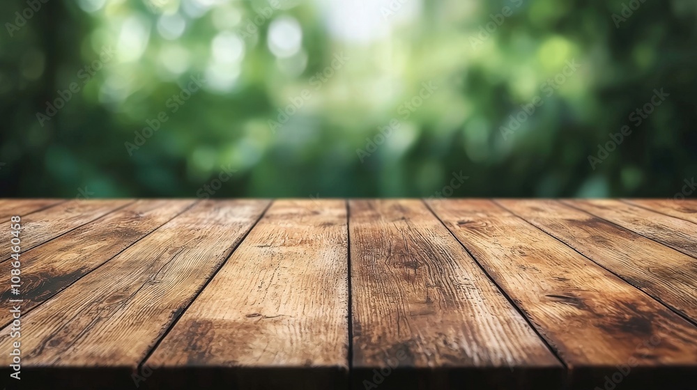 Rustic Wooden Tabletop Nature Background Summer Spring Product Display Rustic Wooden Tabletop Nature Background Summer Spring Product Display