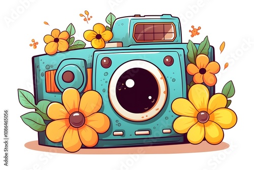 Flat Design World Photography Day Concept Background photo earth camera image poster technology nature day film international lens picture illustration photographer design vector photo