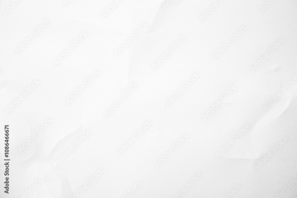 Obraz premium White Paper Texture background. Crumpled white paper abstract shape background with space paper for text