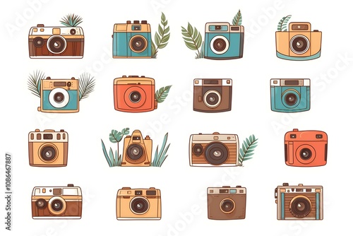 Flat Design World Photography Day Concept Background photo earth camera image poster technology nature day film international lens picture illustration photographer design vector photo