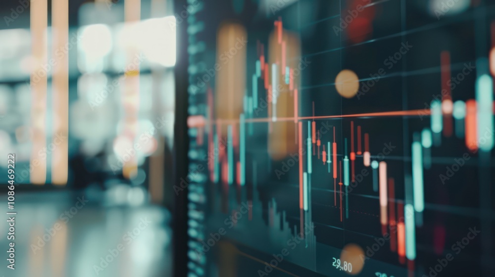 close-up photo of computer screen forex trading candlestick close-up photo of computer screen forex trading candlestick