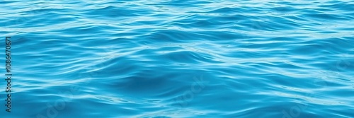 Soft oceanic blue hues blend with gentle waves and ripples on a serene watery surface, dreamy effect, wavy lines, serenity now