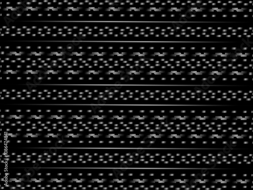 Black metal texture steel background. Perforated metal sheet.