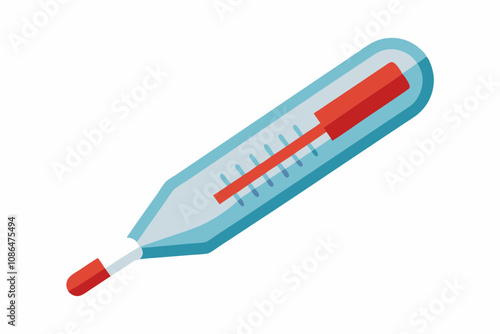 Thermometer icon vector design template in white background