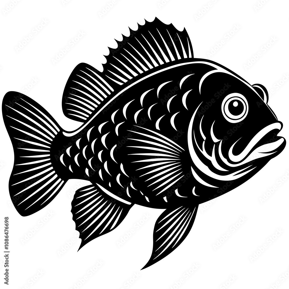 black and white fish black and white fish