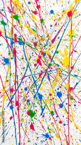 abstract background with splashes of paint in vibrant colors