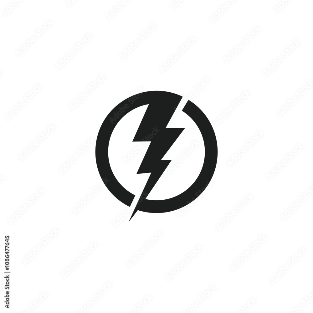 Lightning icon symbol vector illustration Lightning icon symbol vector illustration