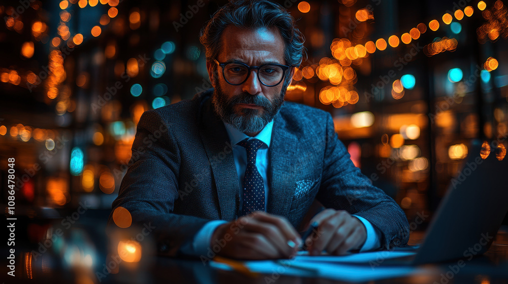 Business Performance Checklist - Businessman Using Laptop Business Performance Checklist - Businessman Using Laptop