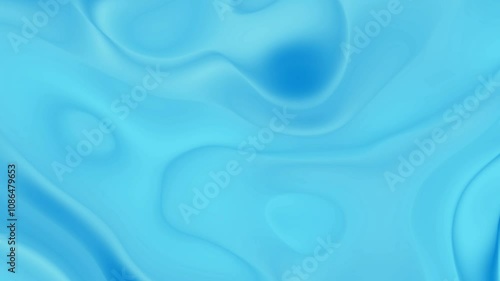 Wallpaper Mural Blue Flowing Liquid Animation, 4K Abstract Background Video. Torontodigital.ca