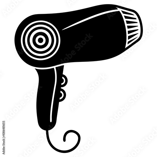 hair dryer isolated on white