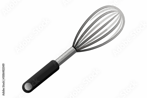 Wire whisk isolated on a white background