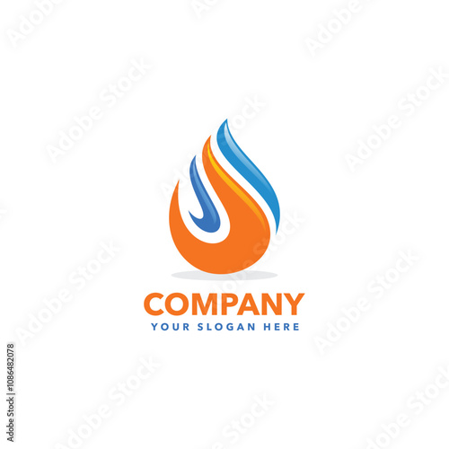 Oil and gas logo template vector illustration