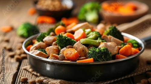 Dog Feeding Guide: Incorporating Dry Dog Food with Homemade Chicken and Vegetables