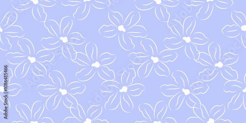 hand drawn flowers, seamless patterns with floral for fabric, textiles, clothing, wrapping paper, cover, banner, home decor, abstract backgrounds tropical seamless  for fabric textile wallpaper.