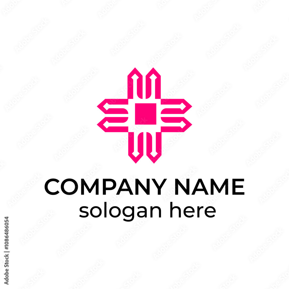 Abstract technology logo design vector Abstract technology logo design vector