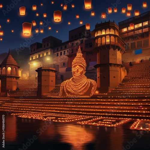 Vibrant Dev Deepawali with ...