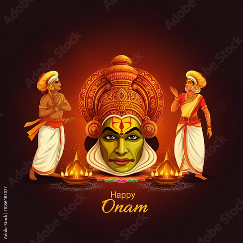 Vibrant depiction of Kathak...