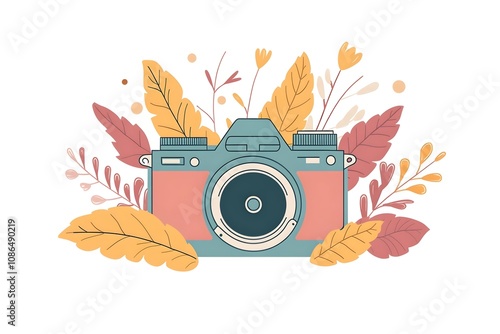 Flat Design World Photography Day Concept Background photo earth camera image poster technology nature day film international lens picture illustration photographer design vector photo