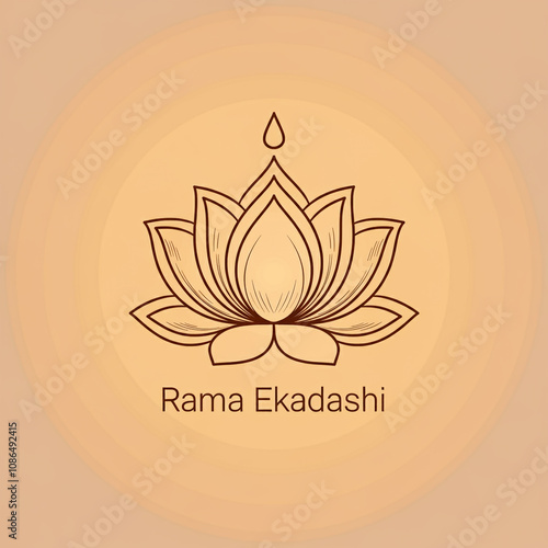 Minimalist lotus illustrati...