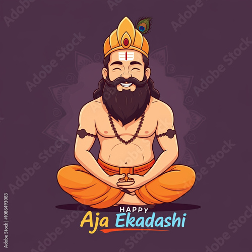 Illustration of a meditativ...