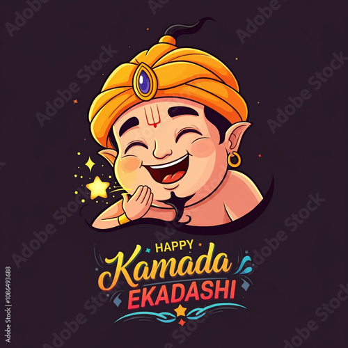 Cheerful depiction of a div...