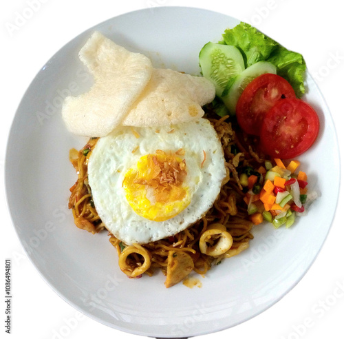 noodle with chicken and vegetables