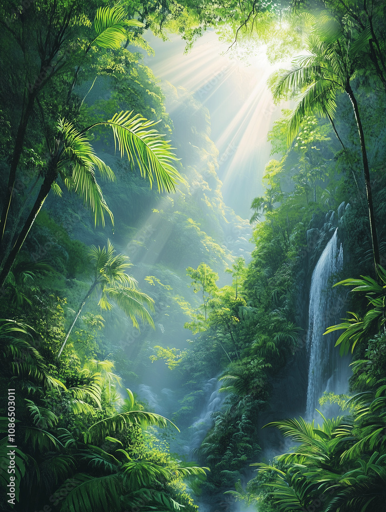 Obraz premium sunlight in the jungle