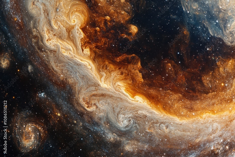 Cosmic swirl of gas and dust in a nebula. Cosmic swirl of gas and dust in a nebula.