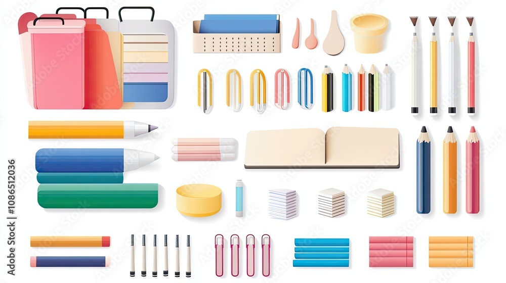 A Colorful Array of School Supplies A Colorful Array of School Supplies