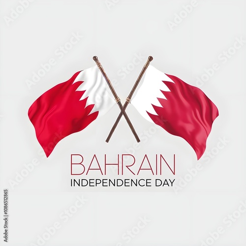 Bahrain national day, bahrain flag waving