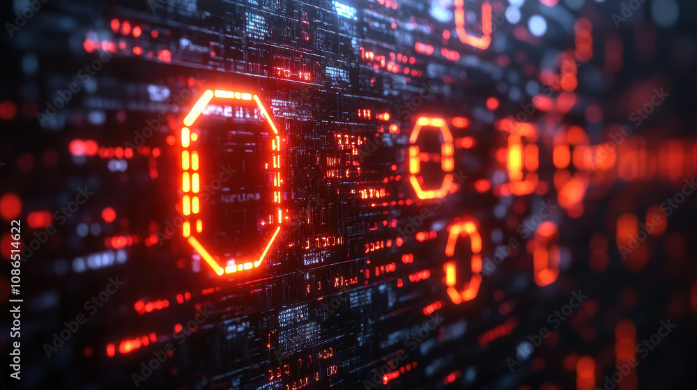 Cybersecurity System Alert - Internet Cyber Crime Concept Cybersecurity System Alert - Internet Cyber Crime Concept
