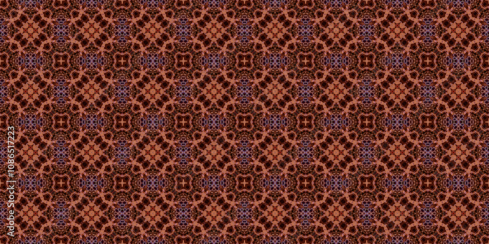 Fototapeta premium Seamless abstract pattern. The texture is abstract. Abstract endless symmetrical background